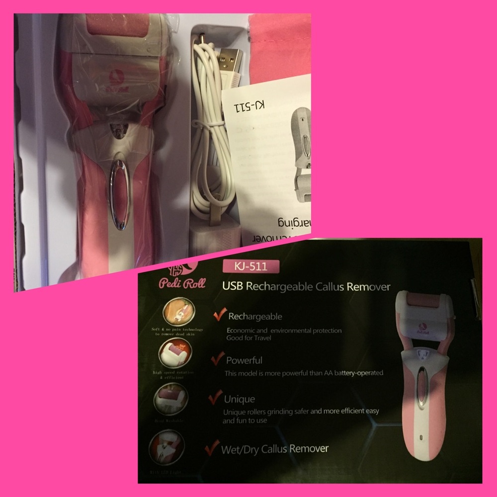Pedi roller rechargeable USB wet/dry new in box
